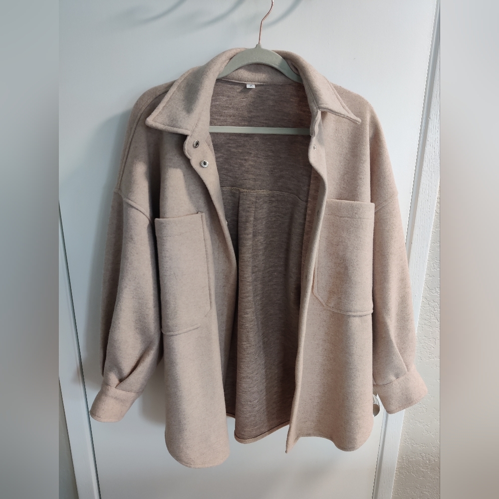 Beige/Tan Shacket